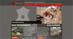 Desktop Screenshot of bonoterrassements.com
